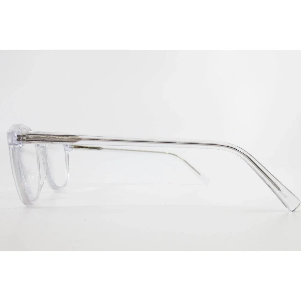Robert Mitchell RM 202117 CR Clear Round Eyeglass Frames 51-19-140 Silver Core